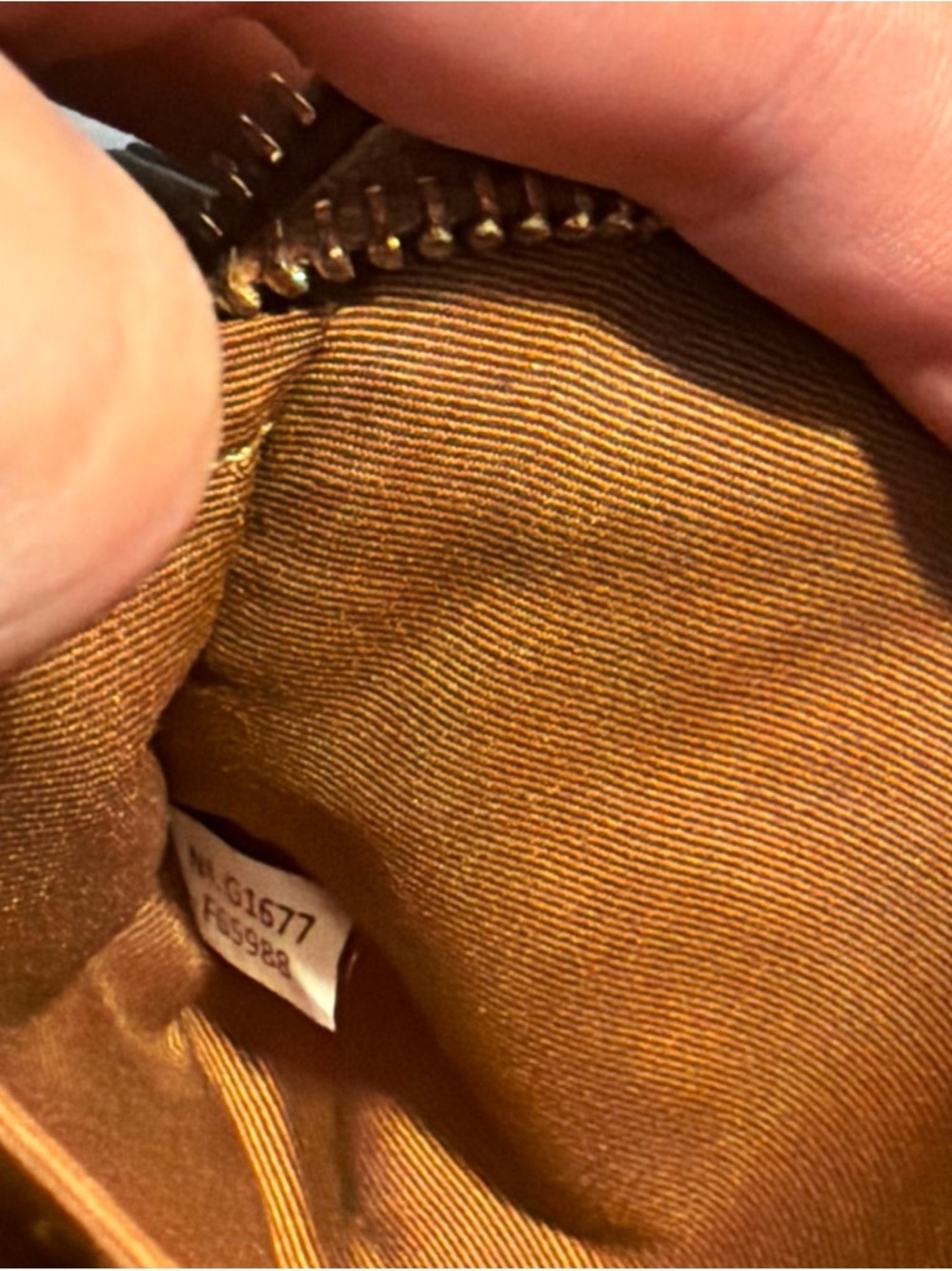 Coach Tan Pebble Leather Crossbody Bag with Gold Logo - Picture 4 of 5